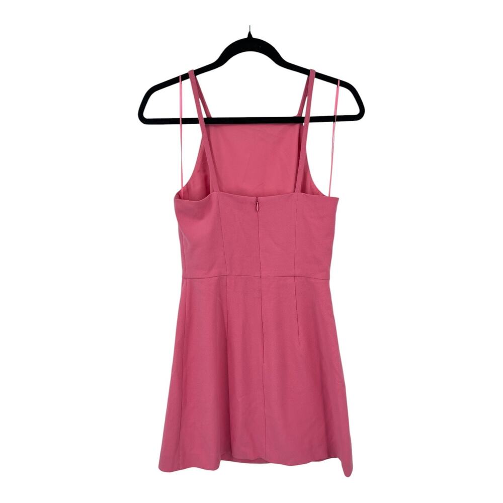 French Connection dress Whisper square neck minidress pink size 4 - Picture 3 of 5